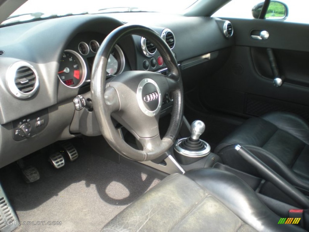 Ebony Black Interior 2001 Audi TT 1.8T Coupe Photo #83302203