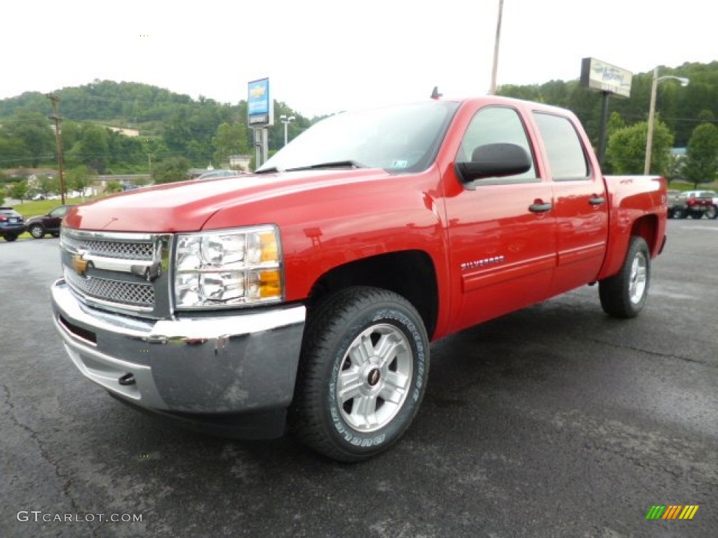 2013 Silverado 1500 LT Crew Cab 4x4 - Victory Red / Ebony photo #3