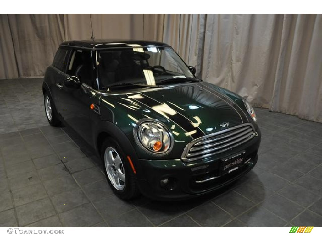 2011 Cooper Hardtop - British Racing Green II / Carbon Black photo #4