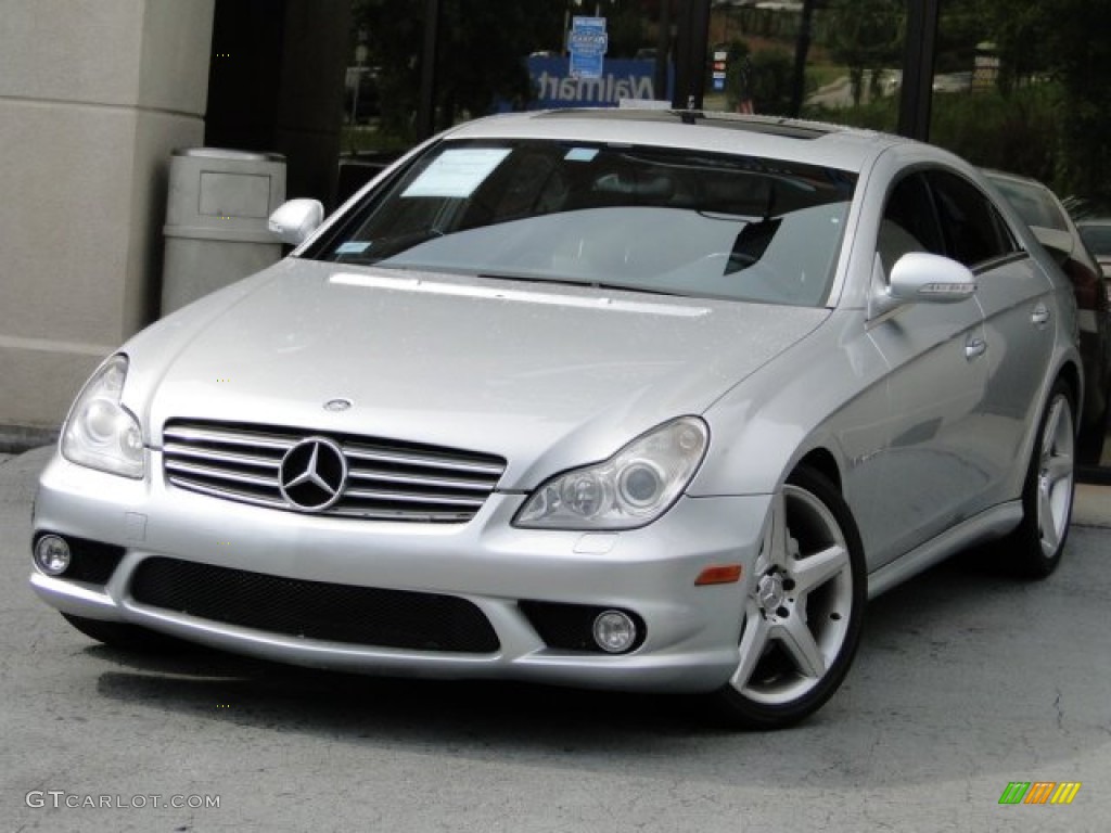 2006 CLS 55 AMG - Iridium Silver Metallic / AMG Charcoal Nappa Leather photo #1