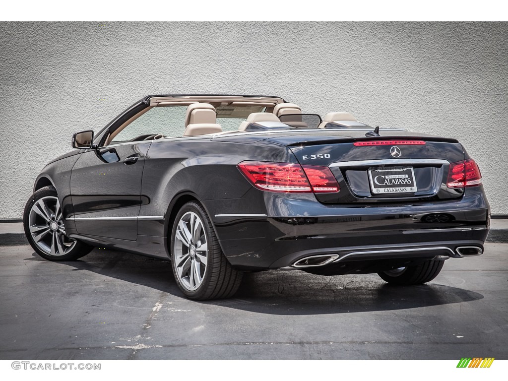 2014 E 350 Cabriolet - Black / Black photo #2