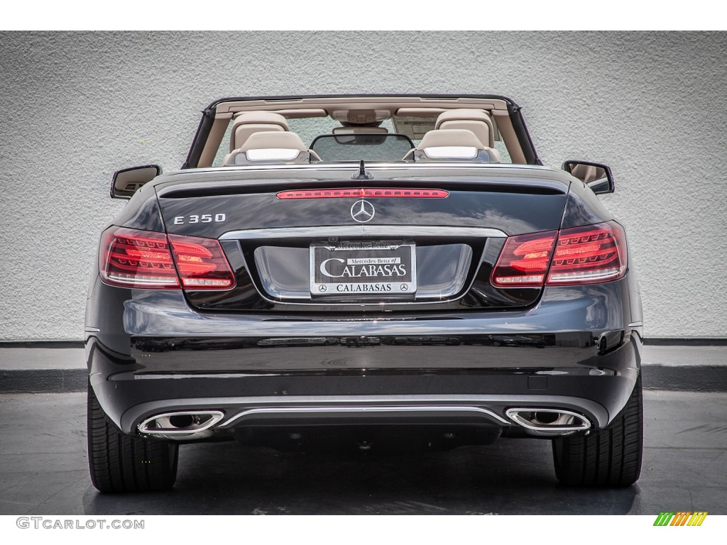 2014 E 350 Cabriolet - Black / Black photo #3
