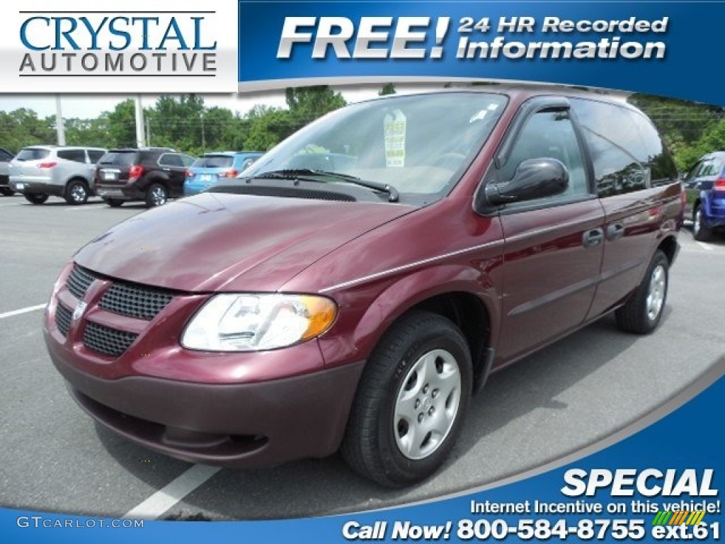 2003 Caravan SE - Deep Molten Red Pearl / Taupe photo #1