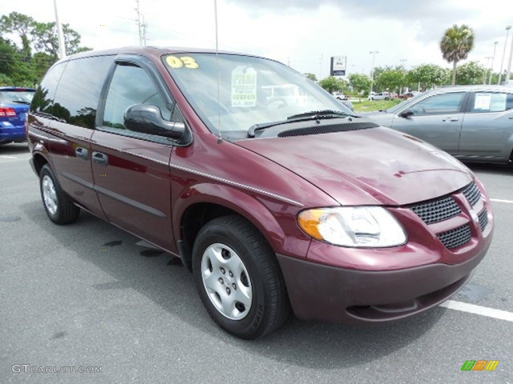 2003 Caravan SE - Deep Molten Red Pearl / Taupe photo #12