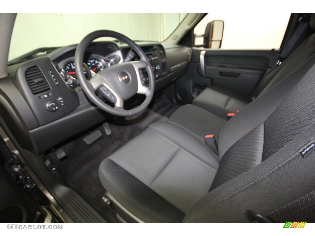 Ebony Interior 2012 GMC Sierra 1500 SLE Regular Cab Photo #83307434