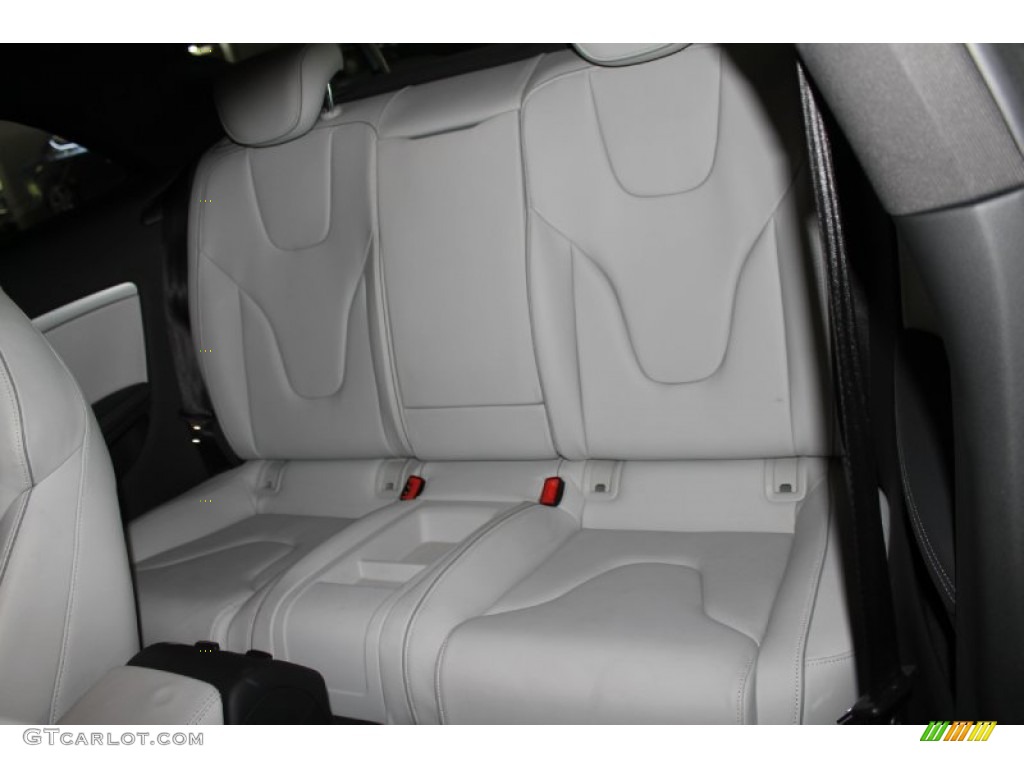 Lunar Silver Fine Nappa Leather/Rock Gray Stitching Interior 2013 Audi RS 5 4.2 FSI quattro Coupe Photo #83308113