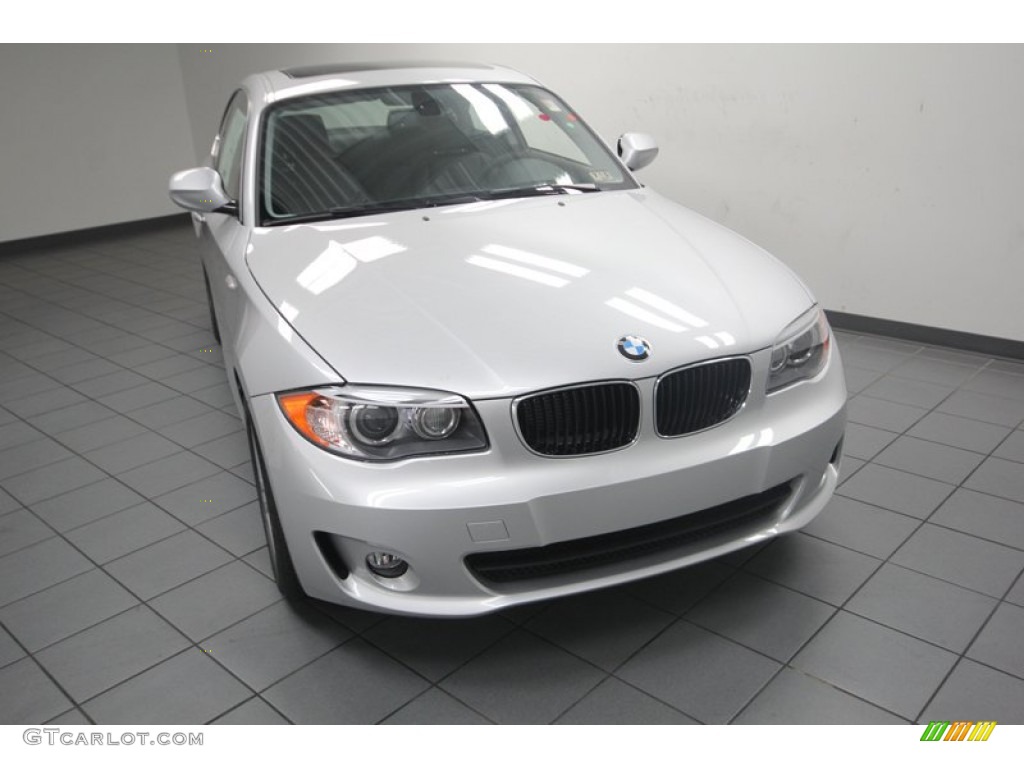 2013 1 Series 128i Coupe - Titanium Silver Metallic / Black photo #5