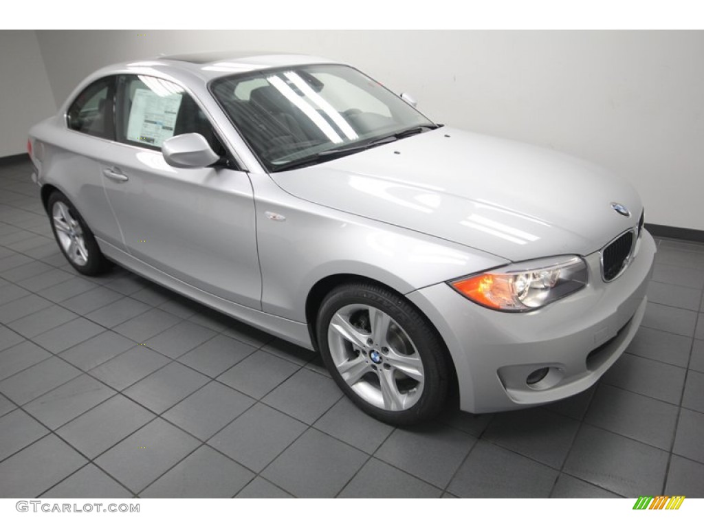 2013 1 Series 128i Coupe - Titanium Silver Metallic / Black photo #6