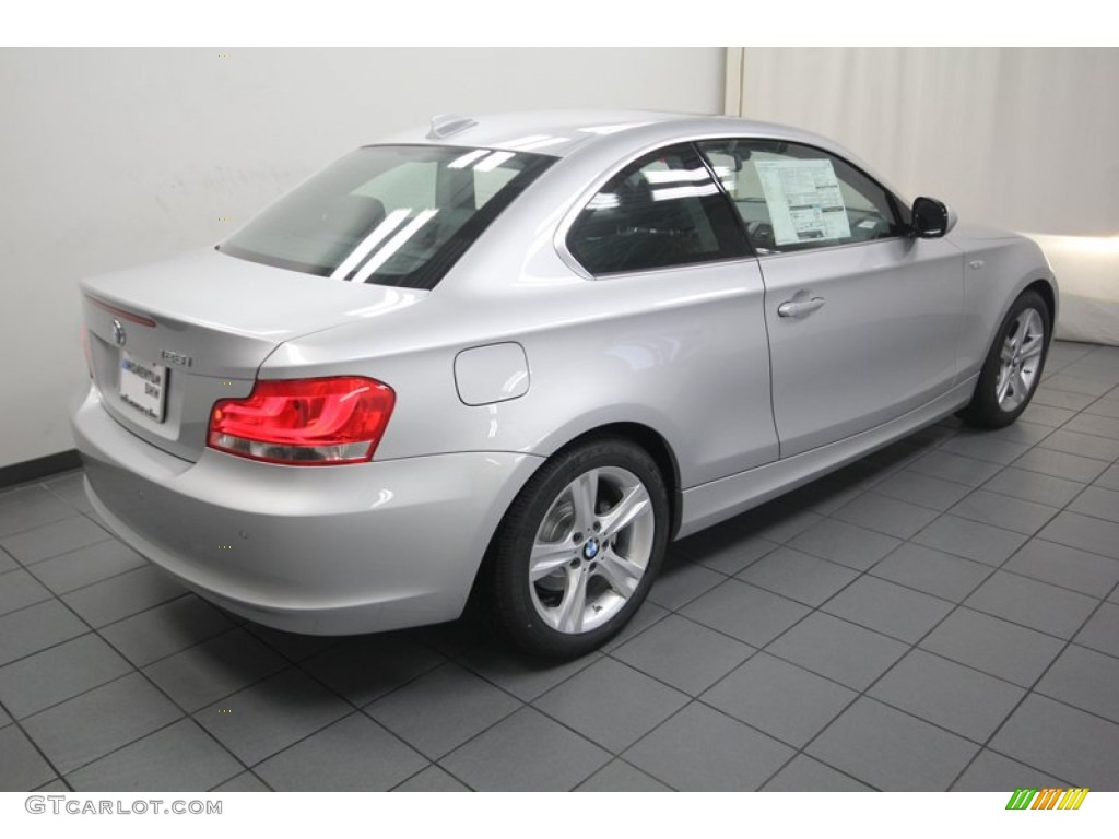 2013 1 Series 128i Coupe - Titanium Silver Metallic / Black photo #8