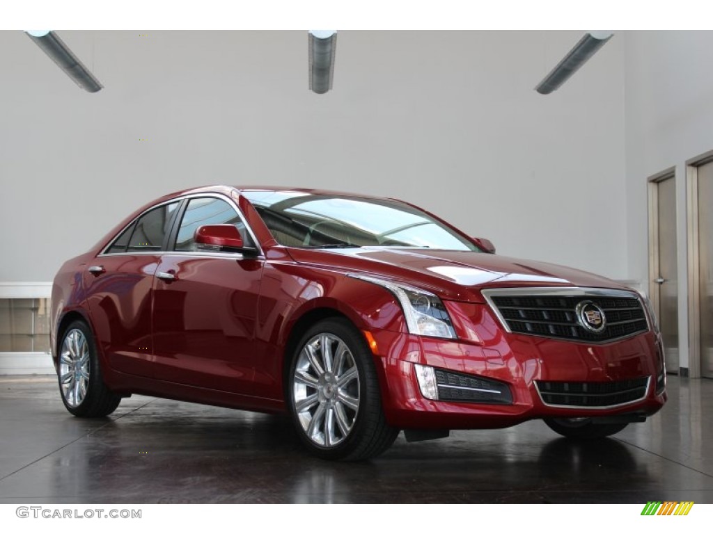 2013 ATS 3.6L Performance - Crystal Red Tintcoat / Morello Red/Jet Black Accents photo #1