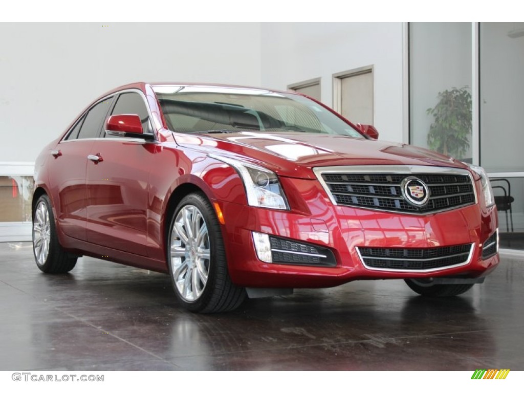 2013 ATS 3.6L Performance - Crystal Red Tintcoat / Morello Red/Jet Black Accents photo #2