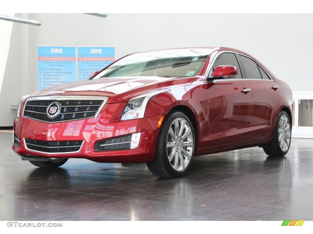 2013 ATS 3.6L Performance - Crystal Red Tintcoat / Morello Red/Jet Black Accents photo #3