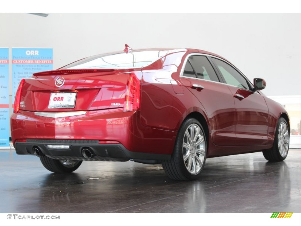 2013 ATS 3.6L Performance - Crystal Red Tintcoat / Morello Red/Jet Black Accents photo #5