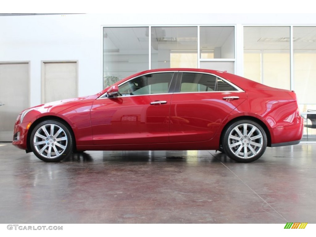 Crystal Red Tintcoat 2013 Cadillac ATS 3.6L Performance Exterior Photo #83315550