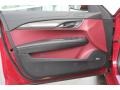 Morello Red/Jet Black Accents 2013 Cadillac ATS 3.6L Performance Door Panel