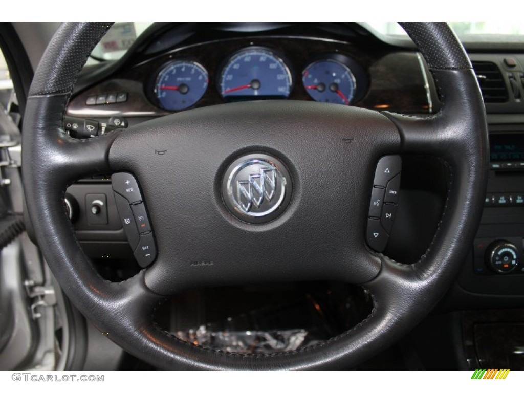 2006 Buick Lucerne CXS Ebony Steering Wheel Photo #83315691