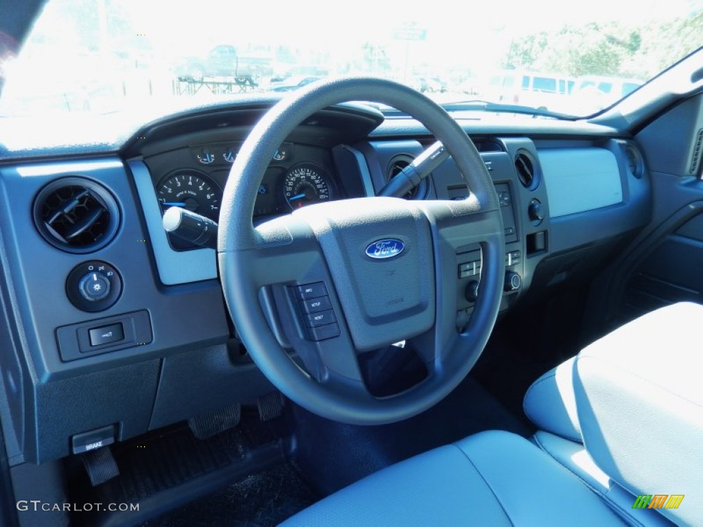2013 Ford F150 XL Regular Cab Steel Gray Dashboard Photo #83319546