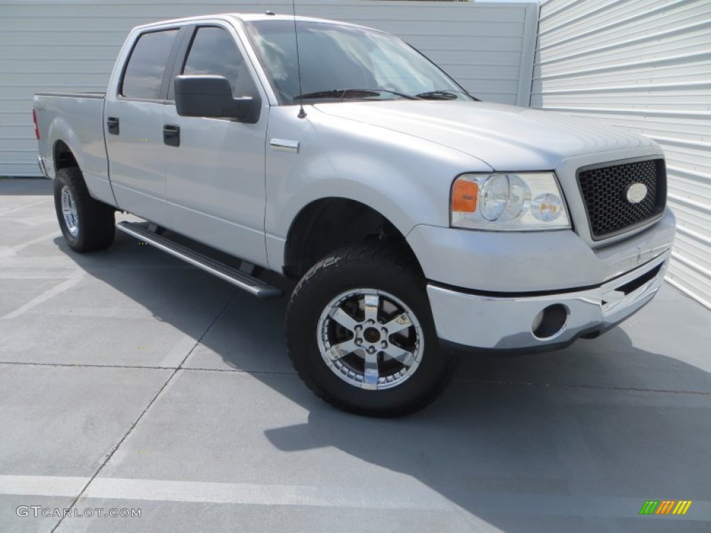 2006 F150 XLT SuperCrew 4x4 - Silver Metallic / Medium/Dark Flint photo #1