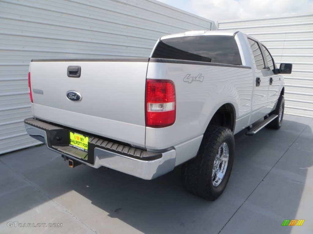 2006 F150 XLT SuperCrew 4x4 - Silver Metallic / Medium/Dark Flint photo #4