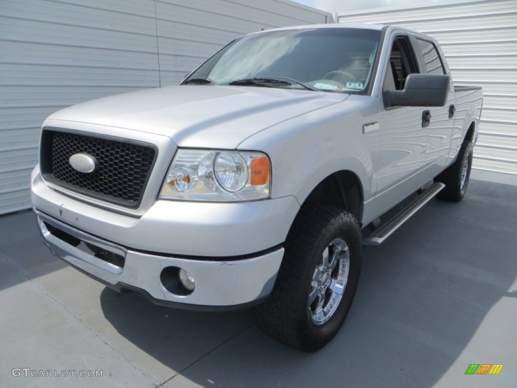 2006 F150 XLT SuperCrew 4x4 - Silver Metallic / Medium/Dark Flint photo #7