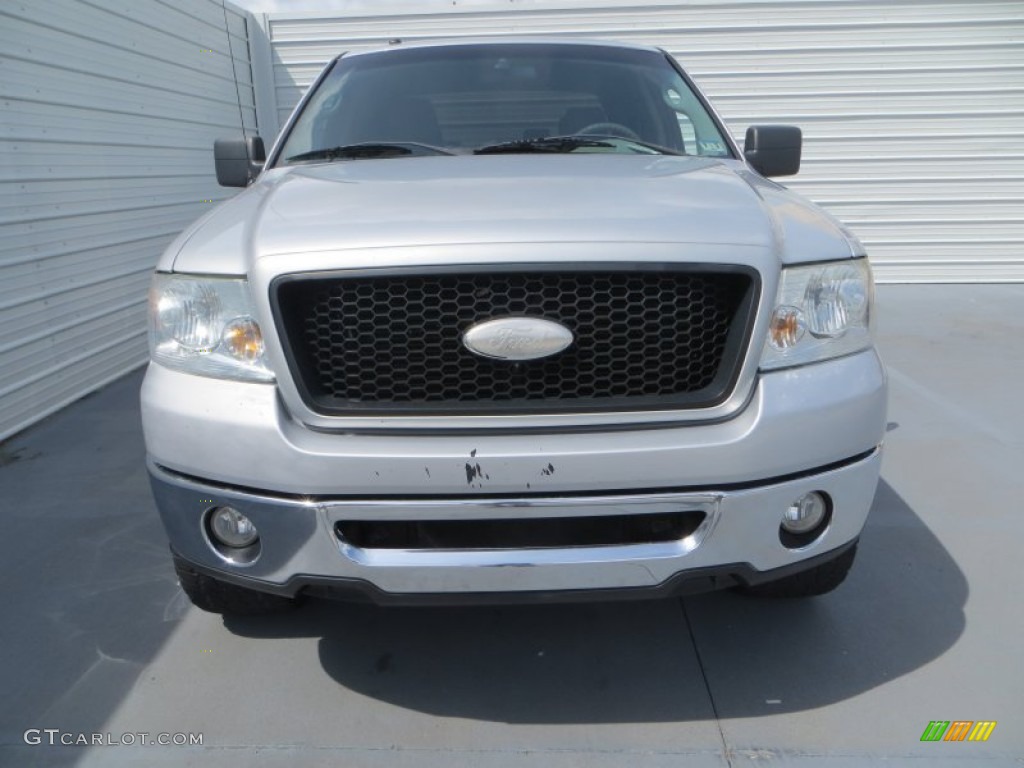 2006 F150 XLT SuperCrew 4x4 - Silver Metallic / Medium/Dark Flint photo #8