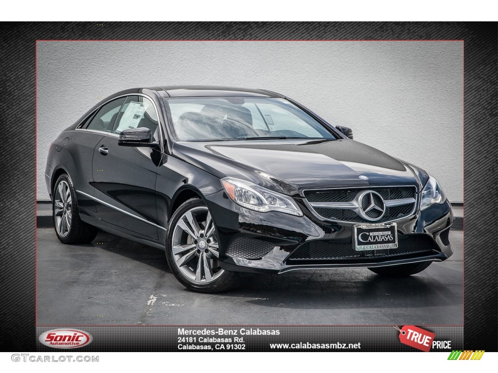 2014 E 350 Coupe - Black / Black photo #1