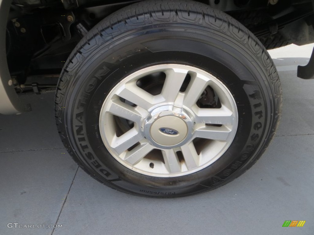 2004 F150 Lariat SuperCrew 4x4 - Medium Wedgewood Blue Metallic / Tan photo #12