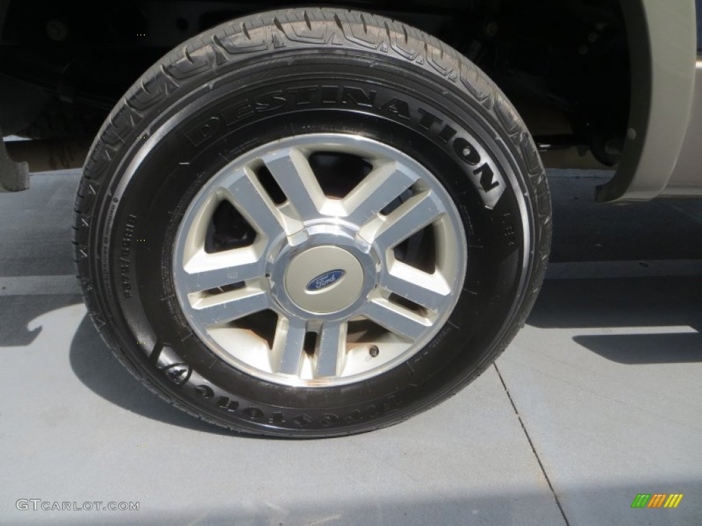 2004 F150 Lariat SuperCrew 4x4 - Medium Wedgewood Blue Metallic / Tan photo #13