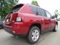 2014 Deep Cherry Red Crystal Pearl Jeep Compass Latitude  photo #3