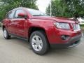 2014 Deep Cherry Red Crystal Pearl Jeep Compass Latitude  photo #4