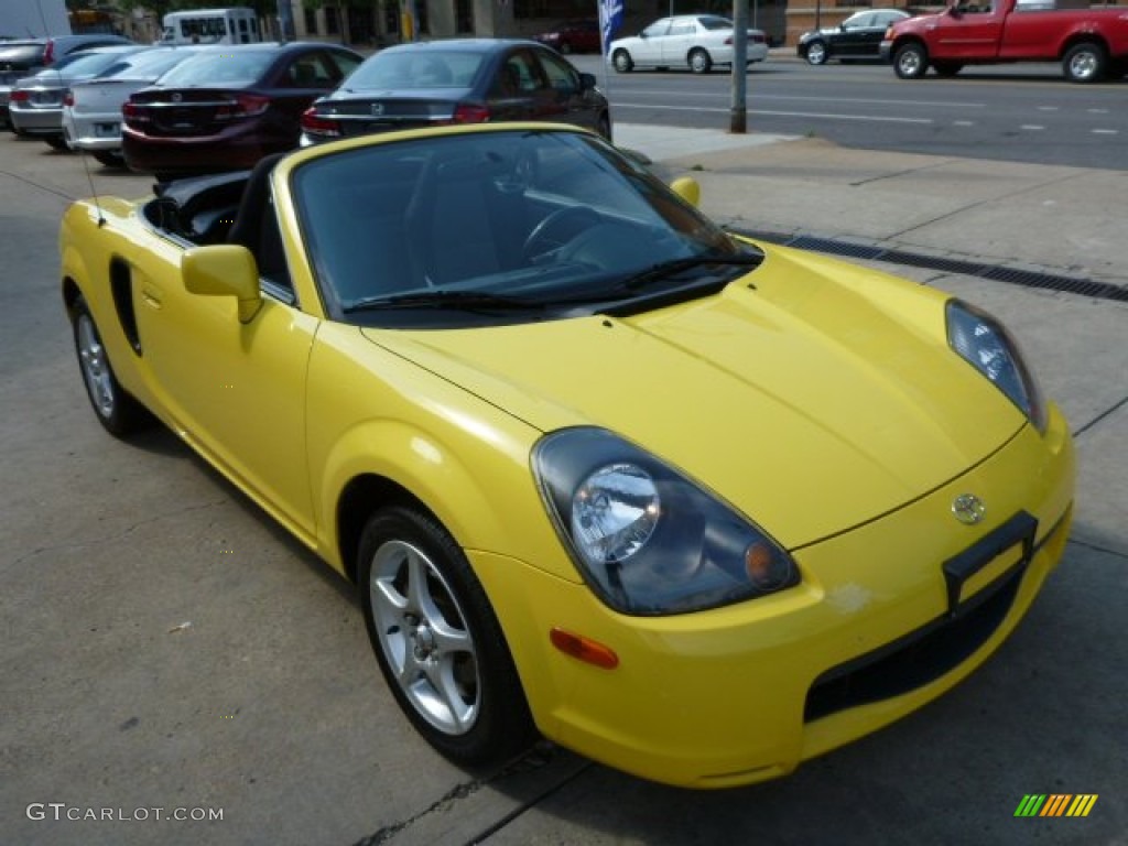 2002 MR2 Spyder Roadster - Solar Yellow / Black photo #3