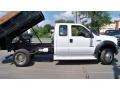 Oxford White - F550 Super Duty XL SuperCab Chassis 4x4 Dump Truck Photo No. 4