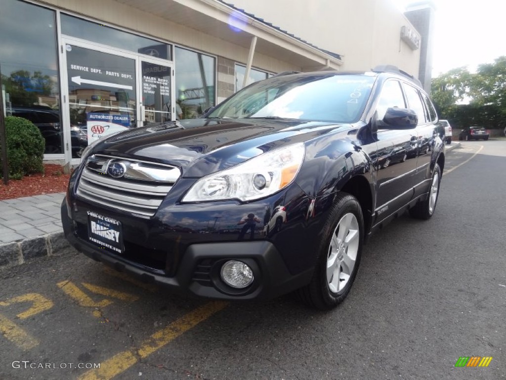 2013 Outback 2.5i Premium - Deep Indigo Pearl / Ivory photo #1