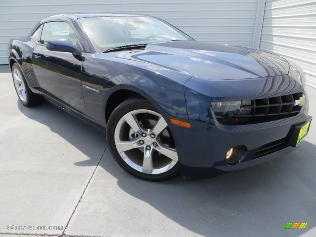 2010 Camaro LT/RS Coupe - Imperial Blue Metallic / Gray photo #2
