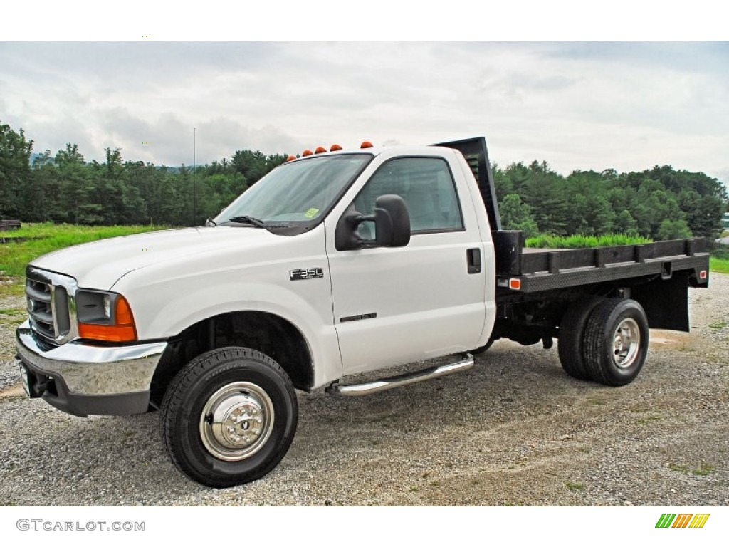 Oxford White 1999 Ford F350 Super Duty XL Regular Cab 4x4 Chassis Exterior Photo #83324600