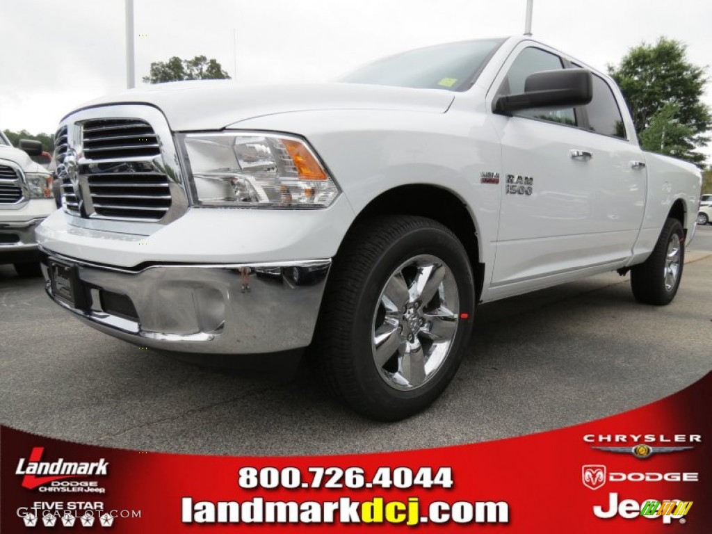 2013 1500 Big Horn Crew Cab - Bright White / Black/Diesel Gray photo #1