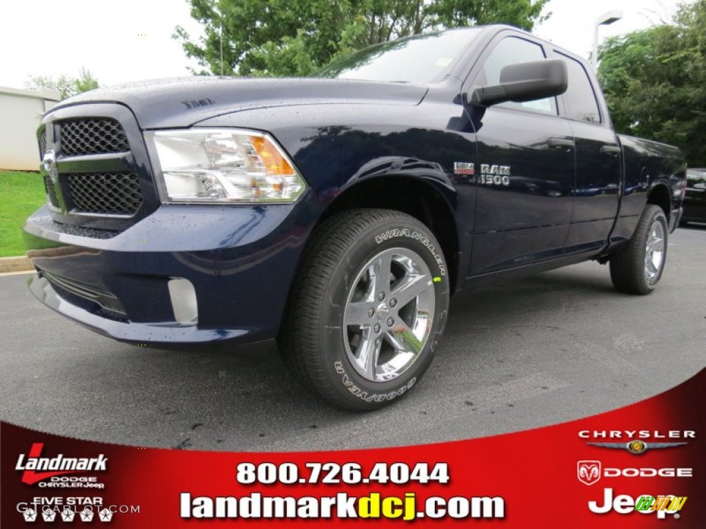 2013 1500 Express Quad Cab - True Blue Pearl / Black/Diesel Gray photo #1