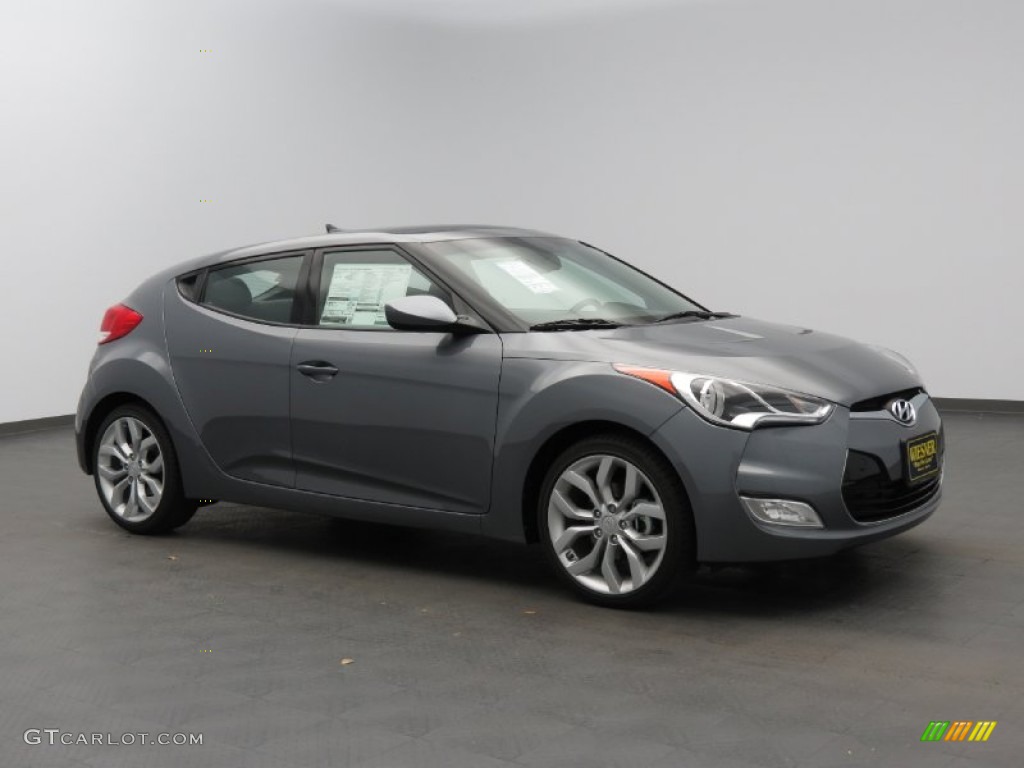 Triathlon Gray 2013 Hyundai Veloster Standard Veloster Model Exterior Photo #83326975