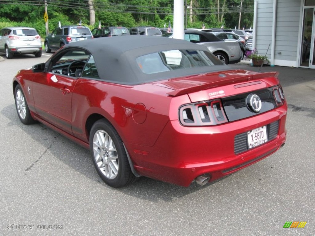 2014 Mustang V6 Premium Convertible - Ruby Red / Charcoal Black photo #5
