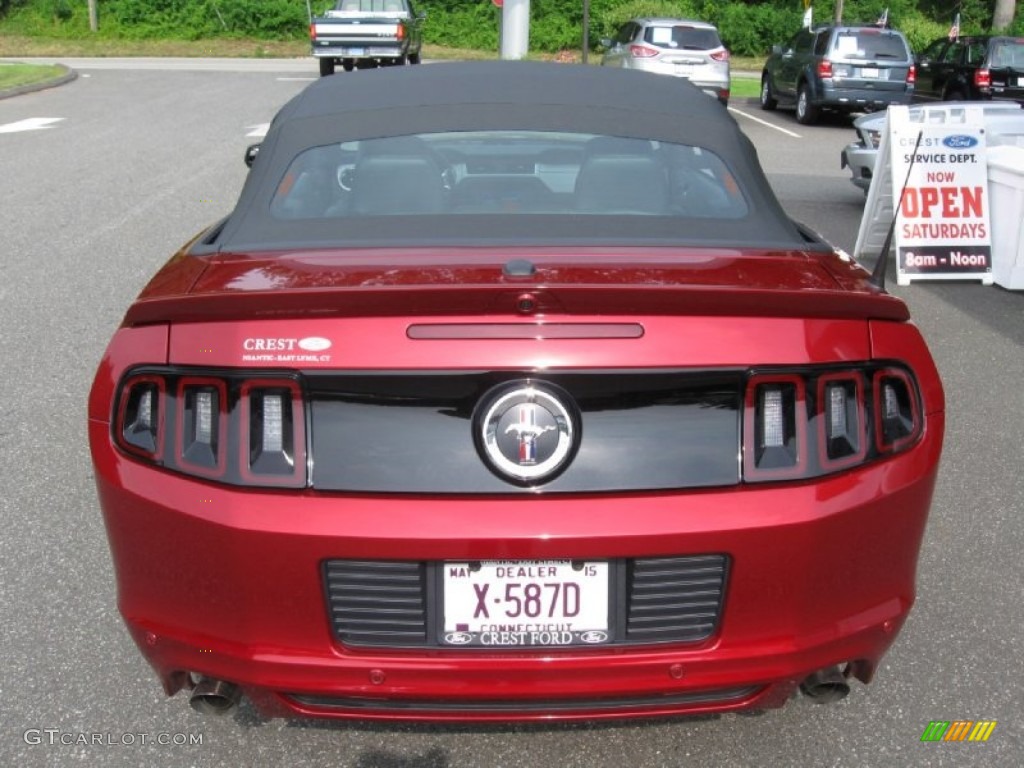 2014 Mustang V6 Premium Convertible - Ruby Red / Charcoal Black photo #6