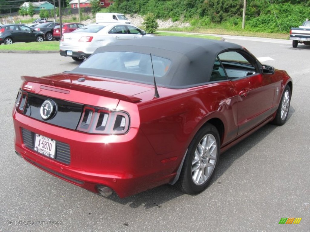 2014 Mustang V6 Premium Convertible - Ruby Red / Charcoal Black photo #7