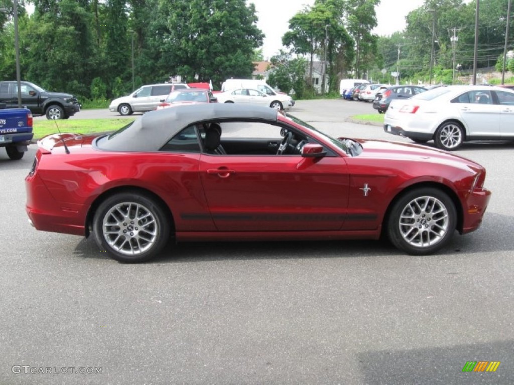 2014 Mustang V6 Premium Convertible - Ruby Red / Charcoal Black photo #8