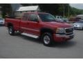 Fire Red 2005 GMC Sierra 2500HD SLE Extended Cab 4x4