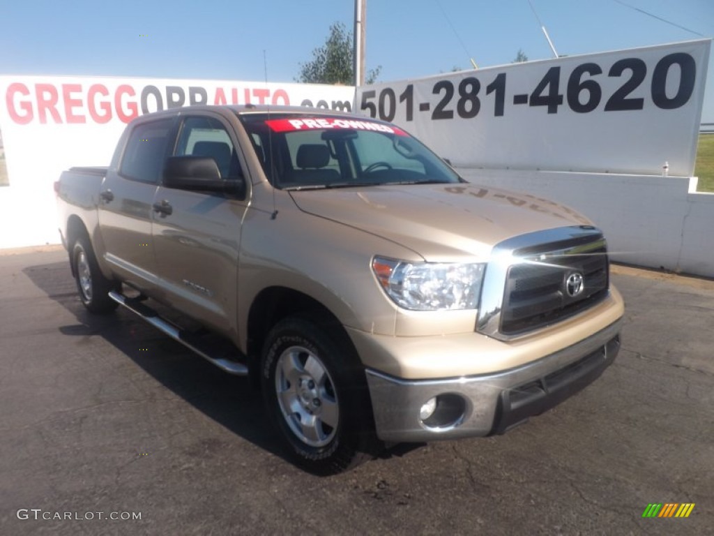 2010 Tundra TRD CrewMax - Sandy Beach Metallic / Sand Beige photo #1