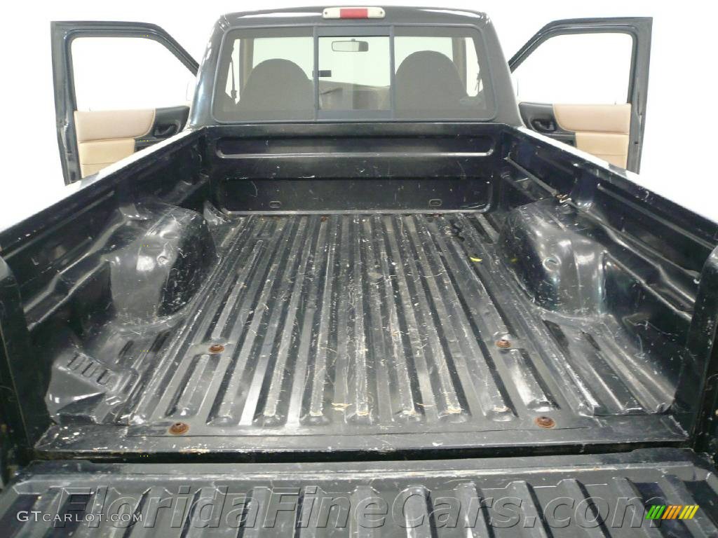 1999 Ranger XLT Regular Cab - Black Clearcoat / Medium Prairie Tan photo #9