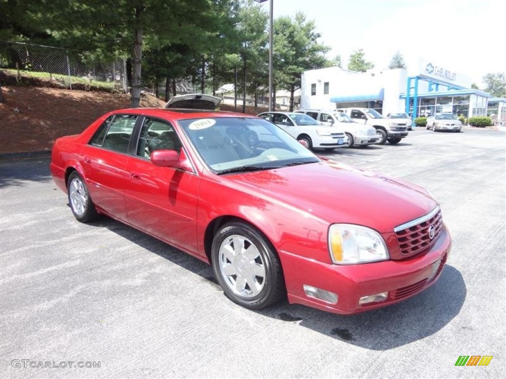 2004 DeVille DTS - Crimson Red Pearl / Shale photo #3