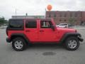 2013 Rock Lobster Red Jeep Wrangler Unlimited Sport 4x4  photo #2