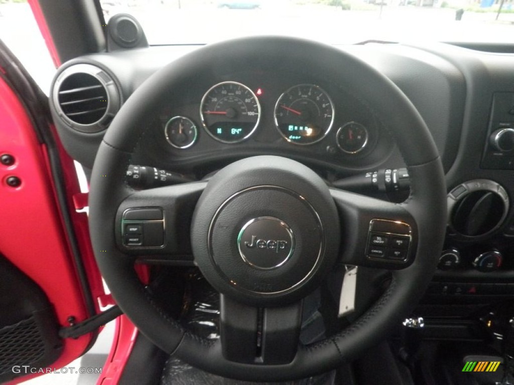 2013 Wrangler Unlimited Sport 4x4 - Rock Lobster Red / Black photo #7