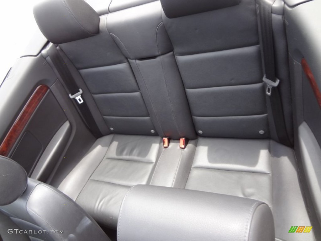 Ebony Interior 2006 Audi A4 1.8T Cabriolet Photo #83332306