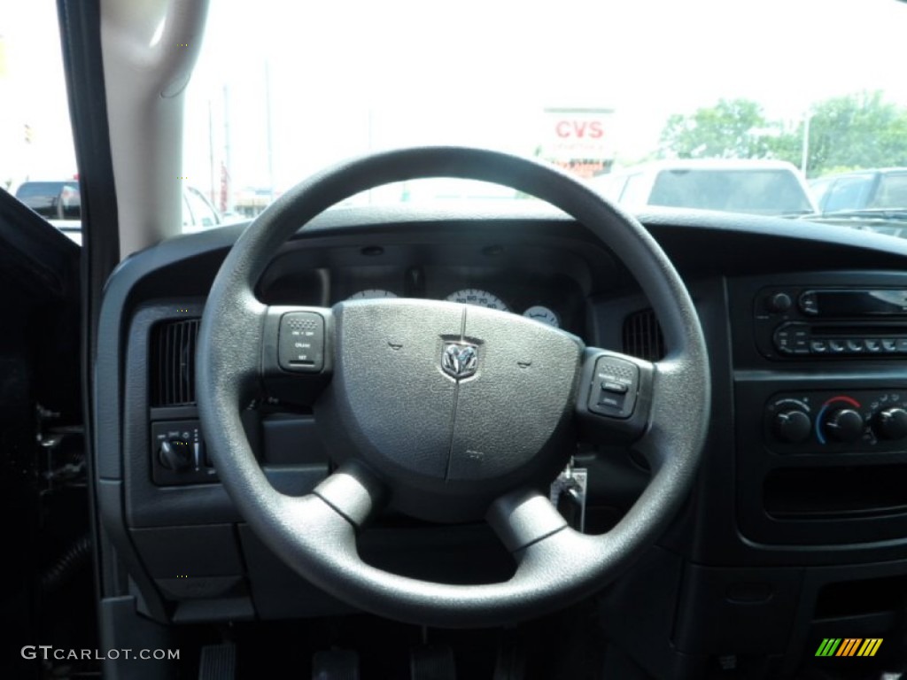2005 Dodge Ram 2500 SLT Regular Cab Dark Slate Gray Steering Wheel Photo #83332930